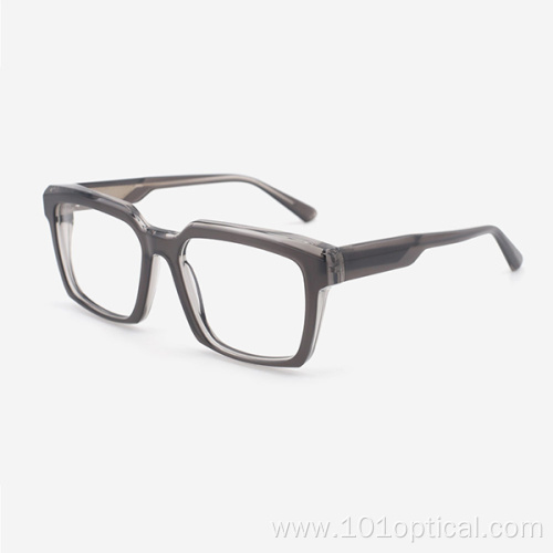 Square Layer Acetate Unisex Optical Frames 23A3201